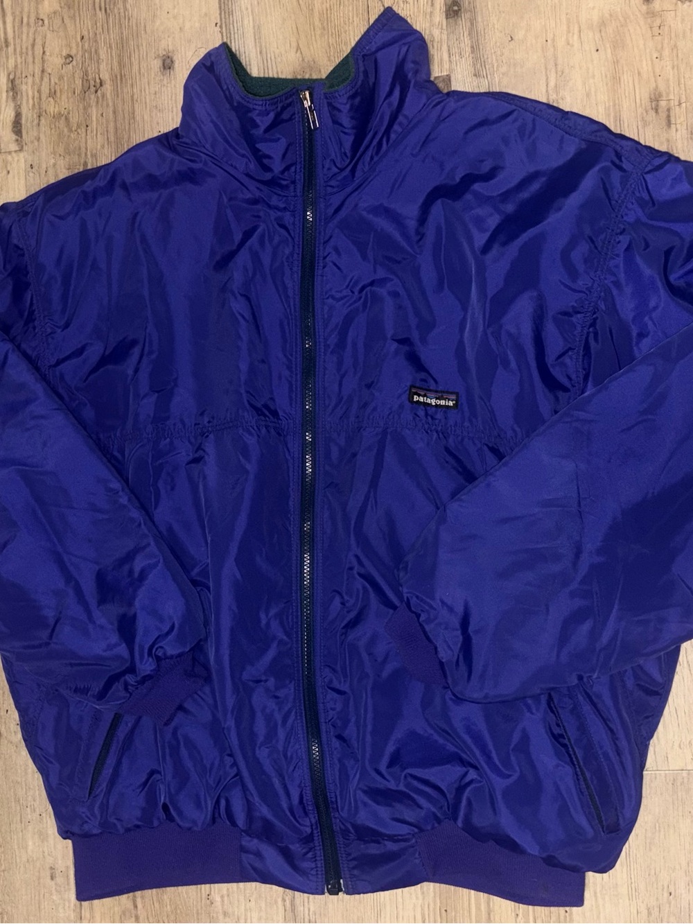 Patagonia Shelled Synchilla Unisex Jacket Royal Purple Quilted Puffer Jacket XL